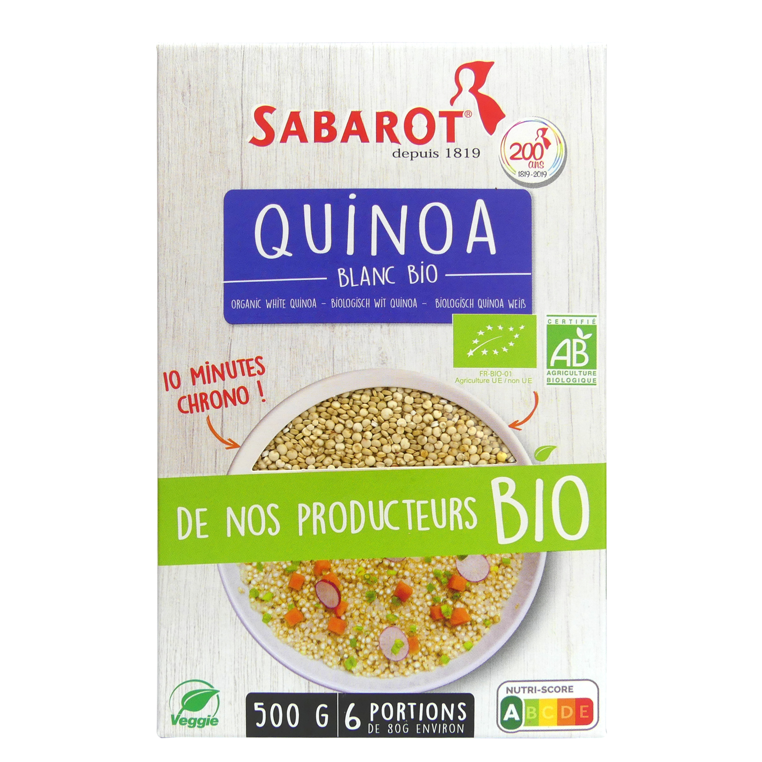 produit quinoa blanc bio etui sabarot